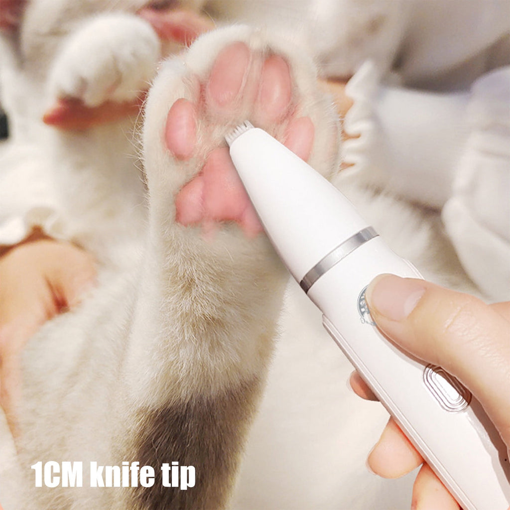 4-in-1 Pet Grooming Clipper, Low Noise USB Rechargeable Dog Cat Hair Trimmer, Washable Blade Nail Grinder Grooming Kit