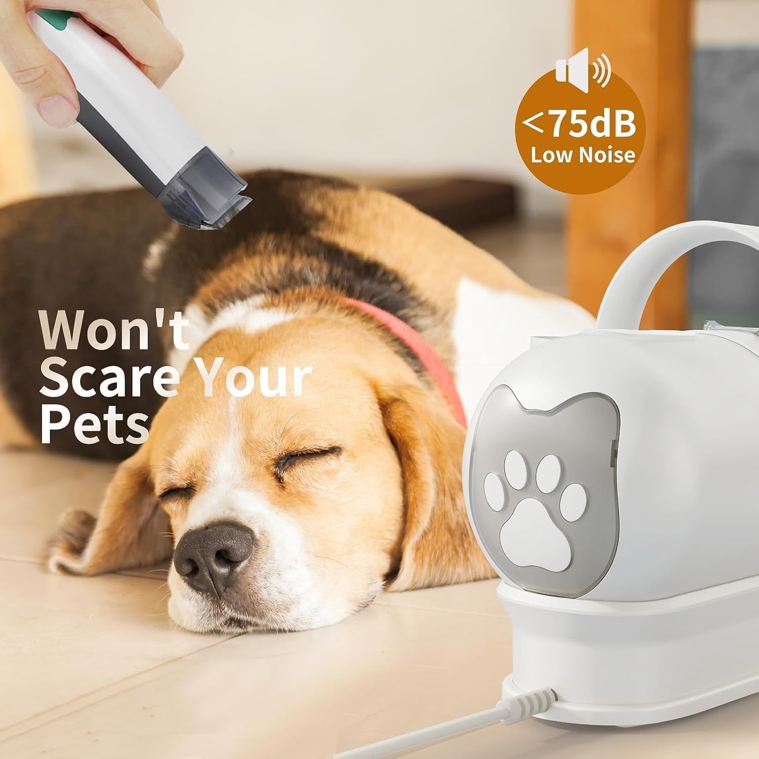 "Dog Grooming Kit, Pet Grooming Vacuum with Pet Clipper Nail Grinder, Dog Hair Vacuum with 6 Pet Grooming Tools for Dogs Cats Shedding Grooming "