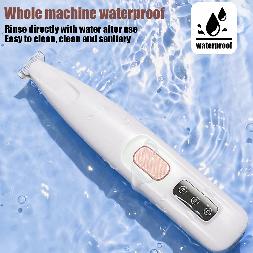 Audessy Electric Clipper for Dogs and Cats, Pet Hair Clipper with LED Light, Multifunctional Electric Pet Clipper Kit, for Grooming Pet Hair Around Paws, Eyes, Face and Rump