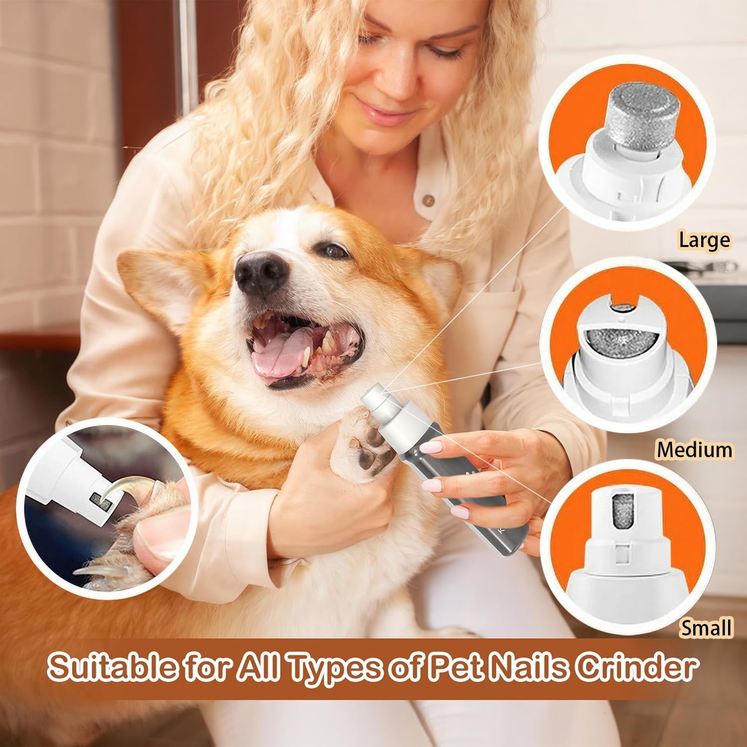 VANECL 4 in 1 Dog Grooming Clippers Kit with LED Display,Waterproof Dog Clippers Cordless for thick hair,Low Noise Dog Hair Trimmer for Dogs Cats Animals
