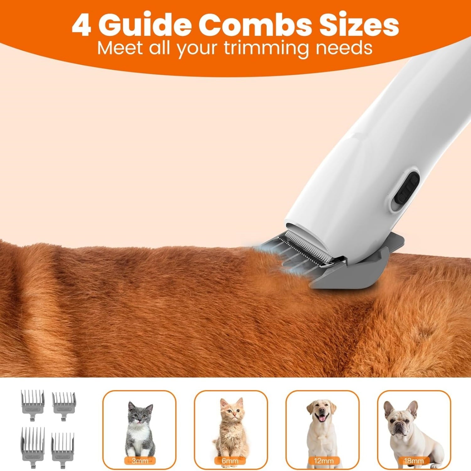 Dog Grooming Vacuum, Dog Grooming Kit with Pet Clippers, 12,000Pa Pet Hair Grooming Vacuum for Dogs, Vacuum Brush for Shedding Grooming, Low Noise Home Cleaning Tool in 1