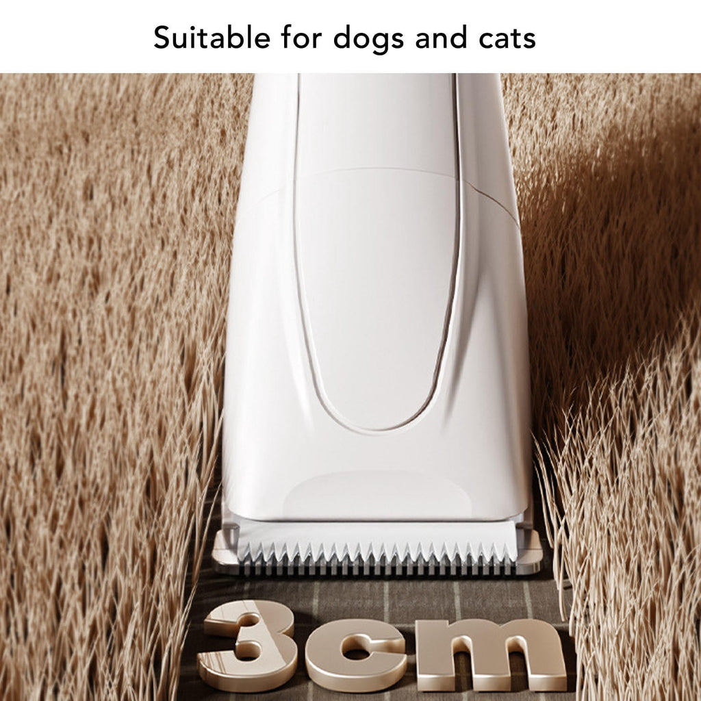 BOKYAN 3‑in‑1 Pet Grooming Kit – Rechargeable Clipper, Nail Grinder & Hair Trimmer for Dogs & Cats, 500 mAh Battery, Safe & Easy‑Use