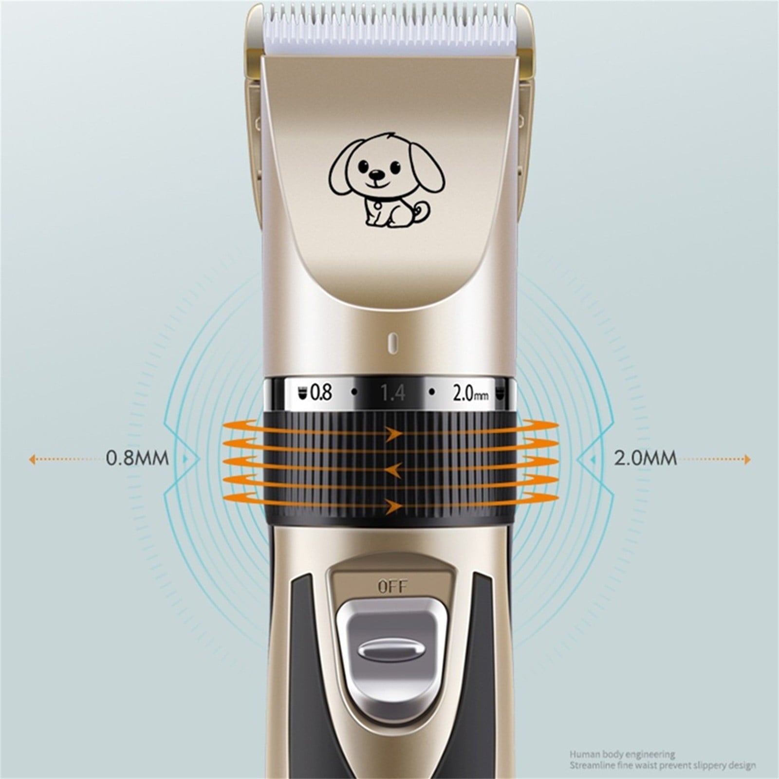 AUHomi Dog Grooming Kit Clippers, Low Noise, Rechargeable, Cordless, Pet Electric Shaver Cat and Dog, Electric Hair Clipper, Pet Professional Beauty Trim Set (Electric Clipper Set, Scissors, Comb)