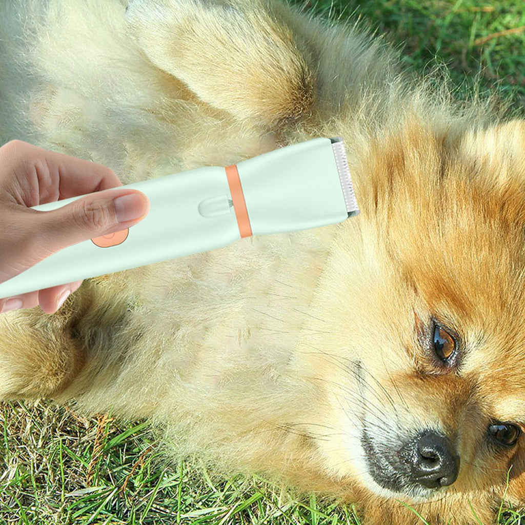 Fzaqwen Cat Dog Grooming Kit, 3 in 1 Professional Cordless Pet Hair Trimmer, Paw Trimmer Green
