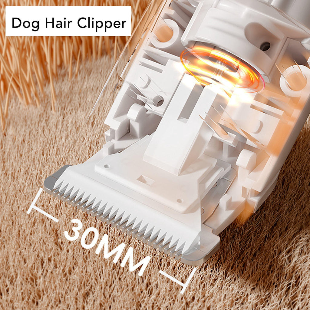 BOKYAN 3‑in‑1 Pet Grooming Kit – Rechargeable Clipper, Nail Grinder & Hair Trimmer for Dogs & Cats, 500 mAh Battery, Safe & Easy‑Use