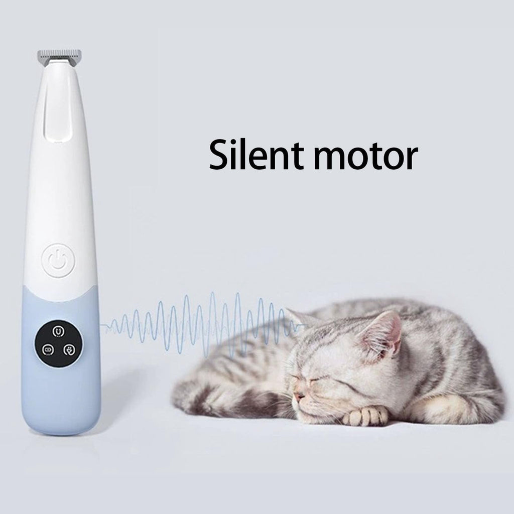 Rechargeable Pet Hair Trimmer Kit, Cordless Quiet Dog Trimmer for Grooming with LED Light, Waterproof Small Dog Grooming Clippers for Dogs & Cats