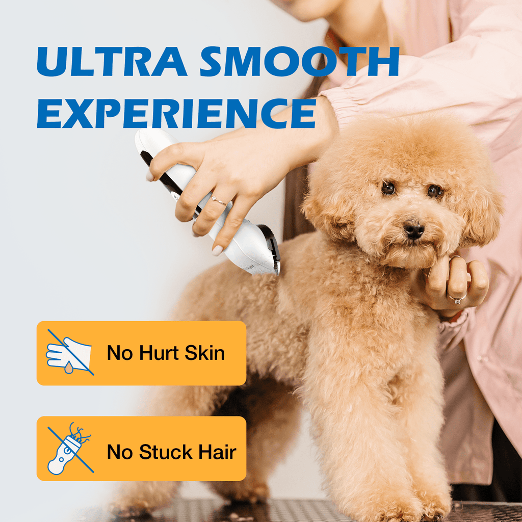 Petopia Cordless Dog Clippers for Grooming Kit 3 Speed 7000RPM Heavy Duty Hair Trimmers Metal Blade for Dogs Cat Pet with Thick&Heavy Coats, Low Noise Shaver
