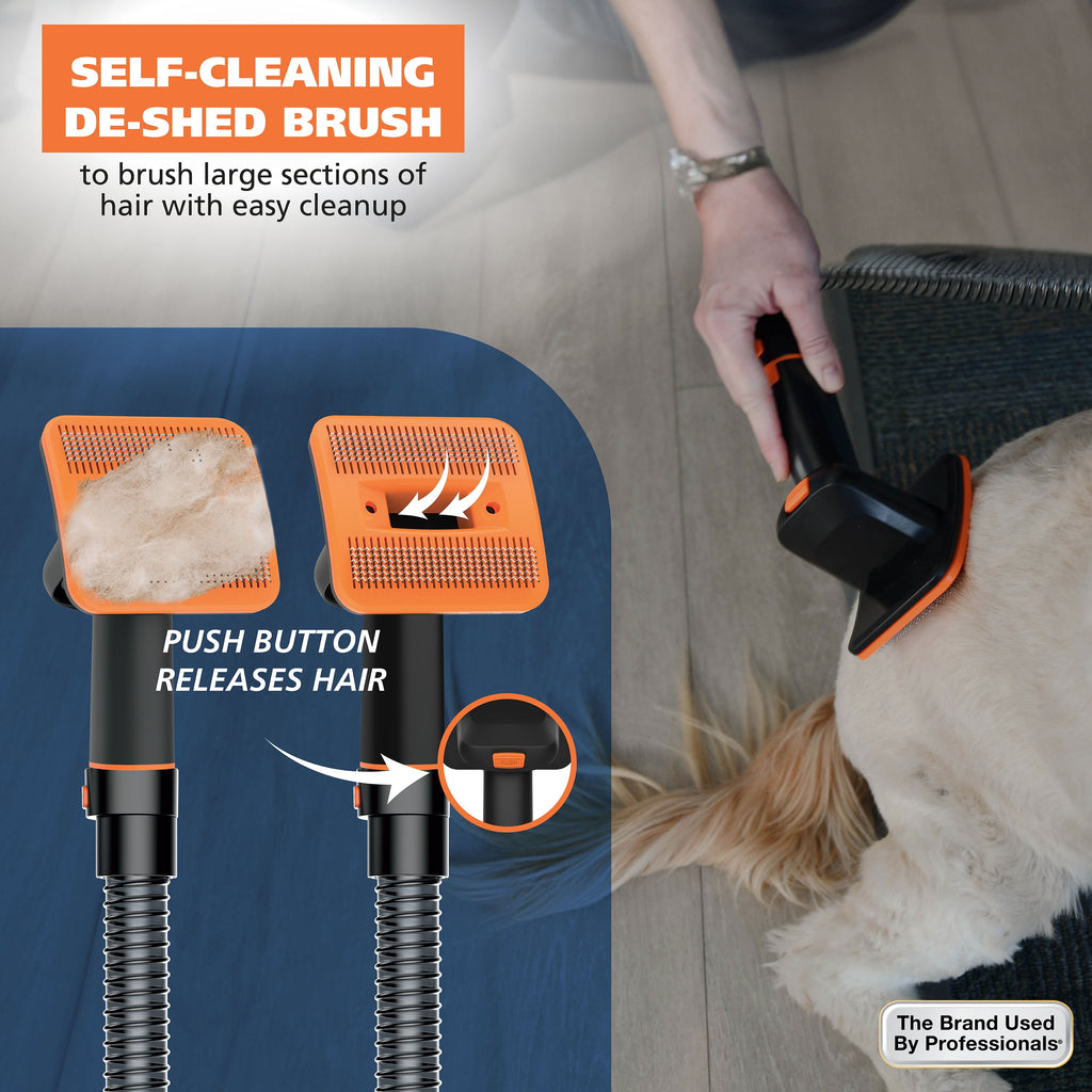 Wahl Dog Pet Groom and Vacuum Hose and Attachments, 2 Speeds, 14 Piece, Rechargeable Lithium 3026956