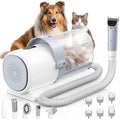 edx Dog Grooming Kit, 2.5L Pet Hair Grooming Vacuum, 5-In-1 Electric Clippers Cleaning Sets For Dog/Cat/Other Animals, White